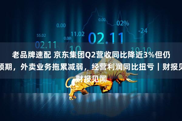 老品牌速配 京东集团Q2营收同比降近3%但仍超预期，外卖业务拖累减弱，经营利润同比扭亏｜财报见闻